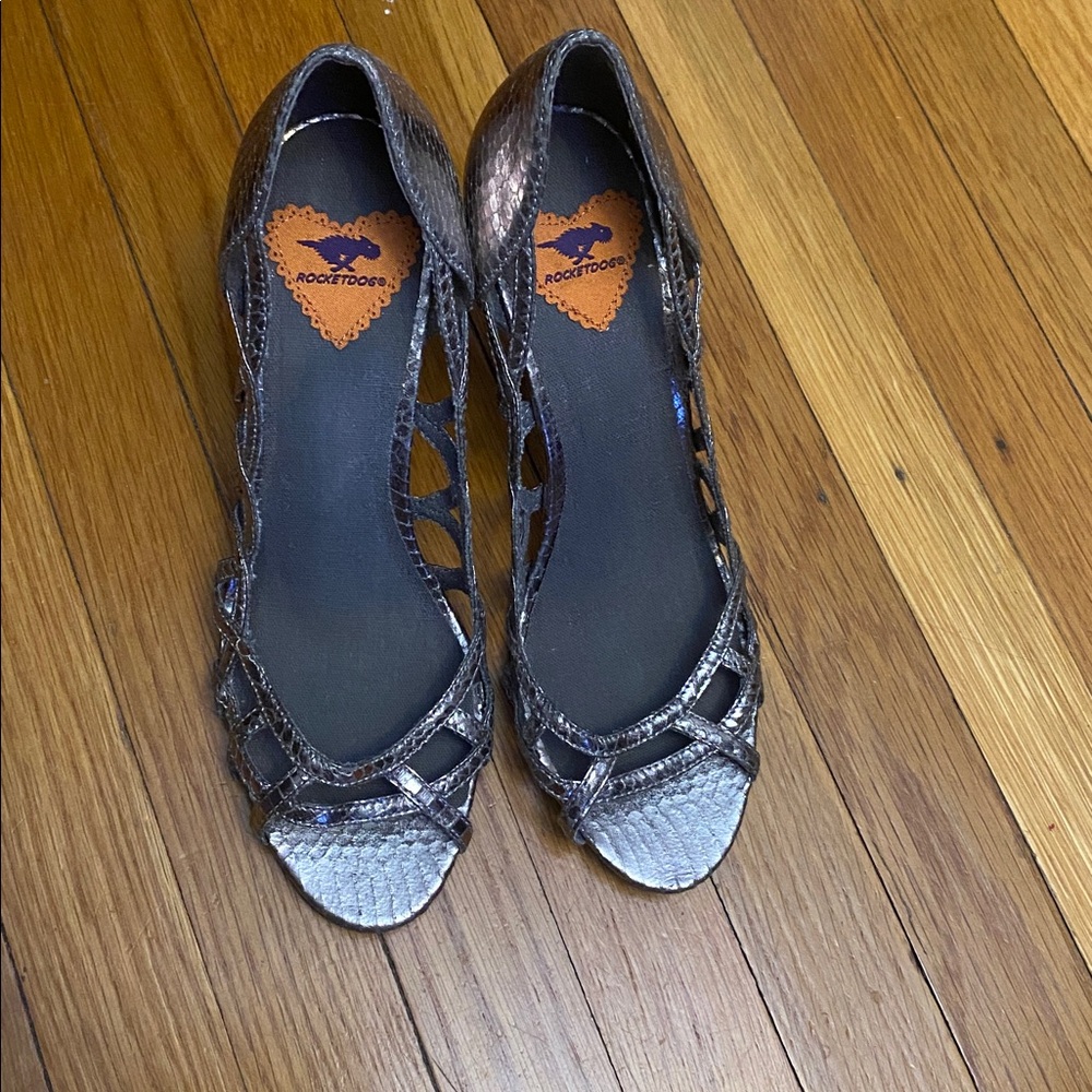 Rocket Dog Silver Women's high heels size 8